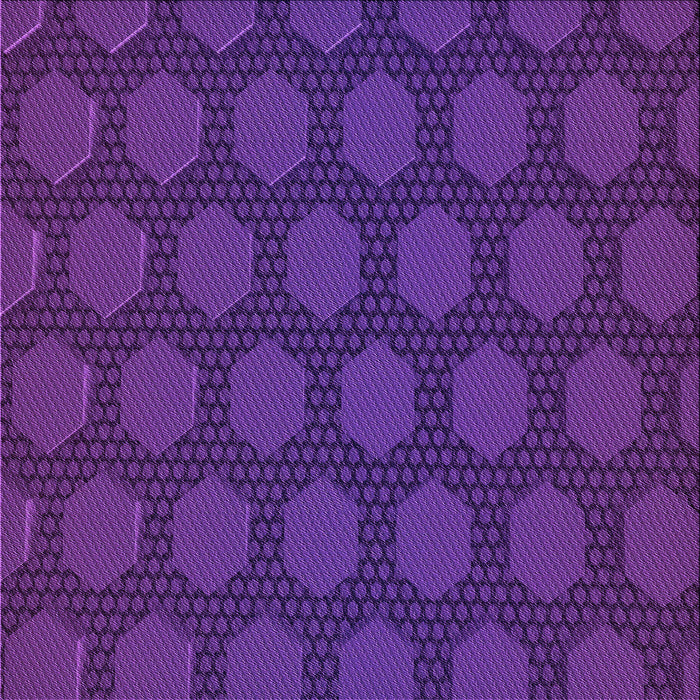 Round Machine Washable Transitional Bright Purple Rug, wshpat1722pur