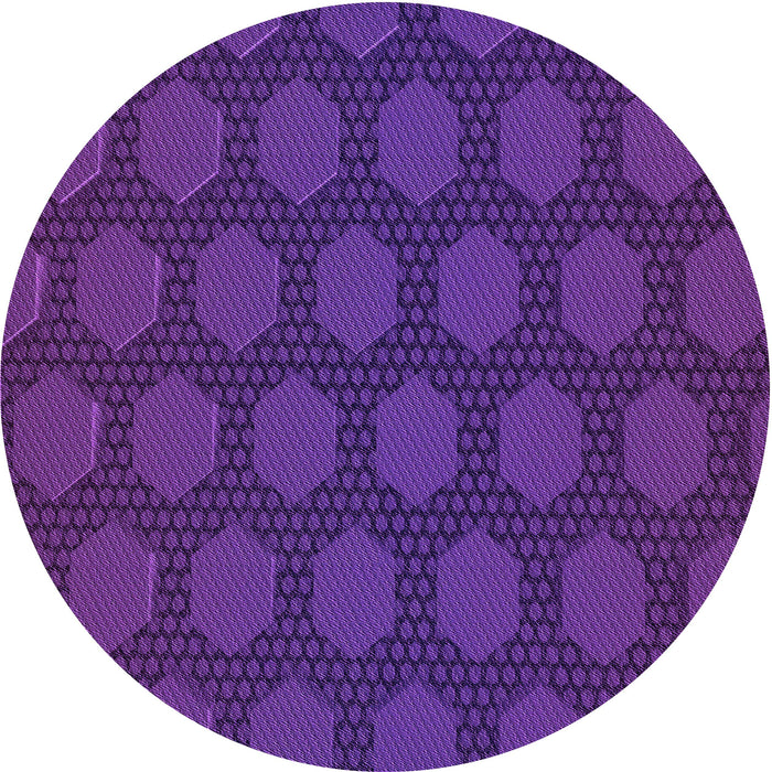 Square Machine Washable Transitional Bright Purple Rug in a Living Room, wshpat1722pur