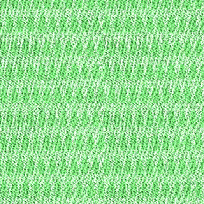 Machine Washable Transitional Green Rug, wshpat1723grn