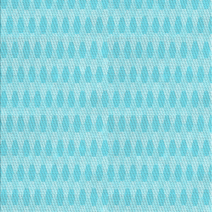 Machine Washable Transitional Bright Turquoise Blue Rug, wshpat1723lblu