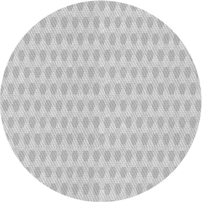Square Patterned Platinum Gray Abstract Machine Washable Rug, wshpat1723