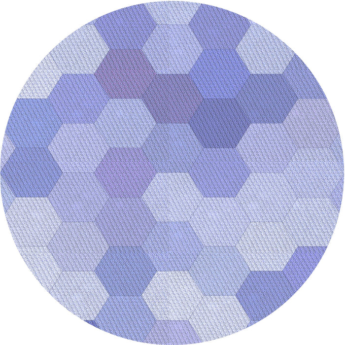 Square Machine Washable Transitional Light Slate Blue Rug in a Living Room, wshpat1724blu