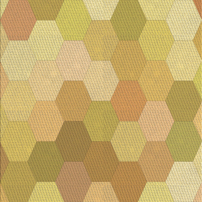 Machine Washable Transitional Bold Yellow Rug, wshpat1724brn