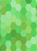 Machine Washable Transitional Emerald Green Rug, wshpat1724grn