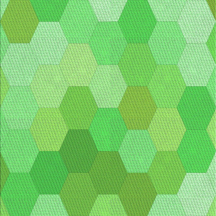Machine Washable Transitional Emerald Green Rug, wshpat1724grn