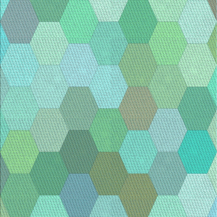Machine Washable Transitional Mint Green Rug, wshpat1724lblu