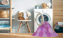 Machine Washable Transitional Violet Purple Rug in a Washing Machine, wshpat1724pur