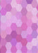 Machine Washable Transitional Violet Purple Rug, wshpat1724pur