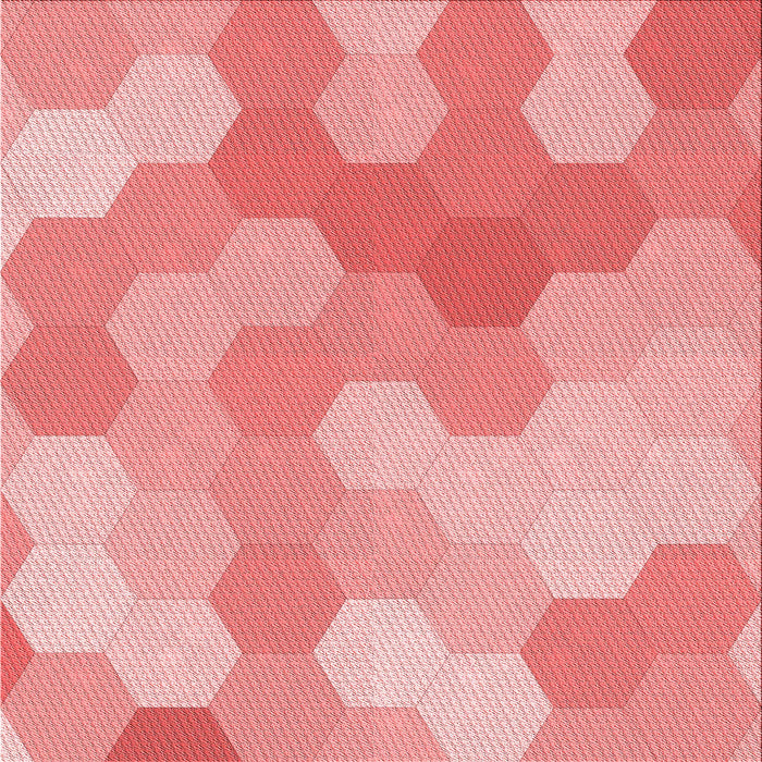 Round Machine Washable Transitional Pastel Pink Rug, wshpat1724rd
