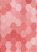 Machine Washable Transitional Pastel Pink Rug, wshpat1724rd