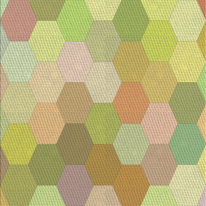 Patterned Tea Green Abstract Machine Washable Rug, wshpat1724
