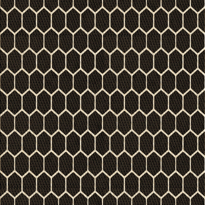 Patterned Black Rug, pat1725brn