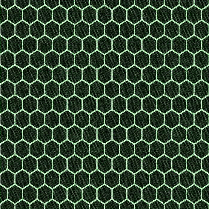 Round Patterned Black Rug, pat1725grn