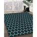 Machine Washable Transitional Black Rug in a Family Room, wshpat1725lblu