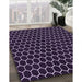 Machine Washable Transitional French Lilac Purple Rug in a Family Room, wshpat1725pur