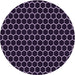 Square Patterned French Lilac Purple Rug, pat1725pur