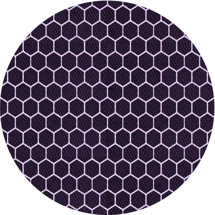 Square Machine Washable Transitional French Lilac Purple Rug in a Living Room, wshpat1725pur