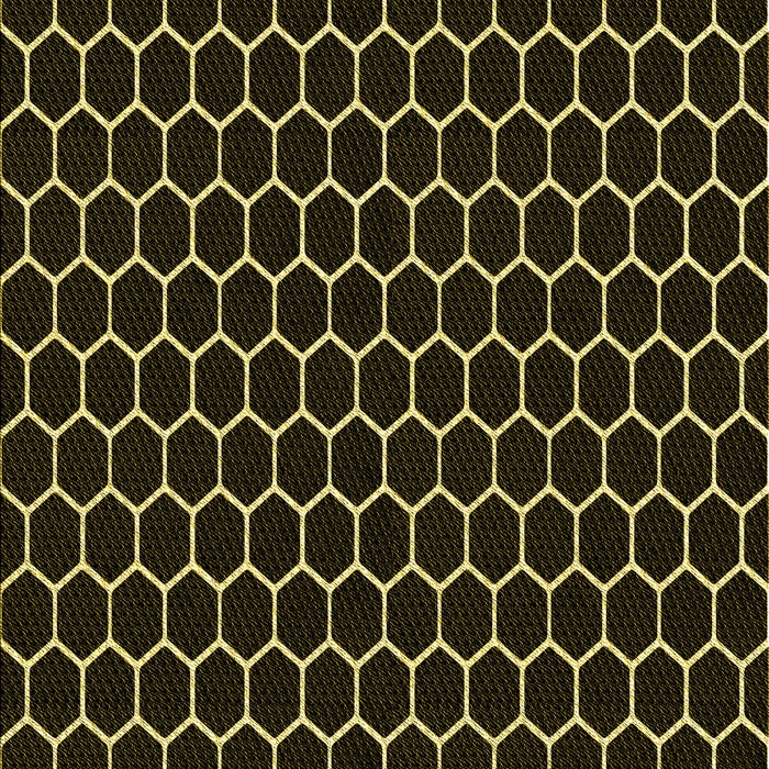 Patterned Black Rug, pat1725yw