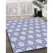 Machine Washable Transitional Lavender Blue Rug in a Family Room, wshpat1726blu