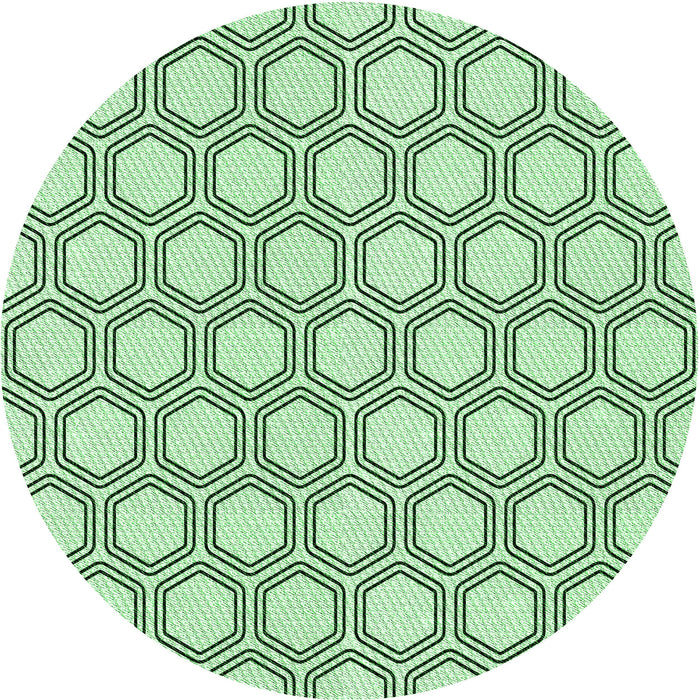 Square Patterned Mint Green Rug, pat1726grn