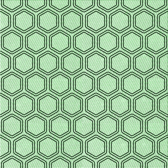 Round Patterned Mint Green Rug, pat1726grn