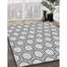 Machine Washable Transitional Platinum Gray Rug in a Family Room, wshpat1726gry