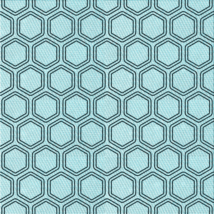 Round Machine Washable Transitional Deep-Sea Green Rug, wshpat1726lblu