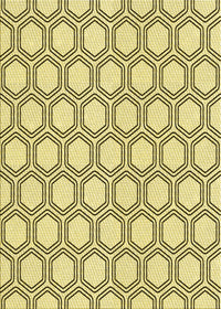 Machine Washable Transitional Sun Yellow Rug, wshpat1726yw