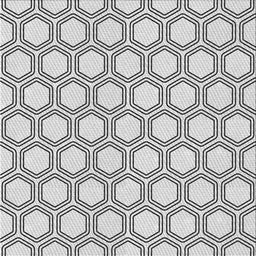 Sideview of Machine Washable Transitional White Smoke Rug, wshpat1726