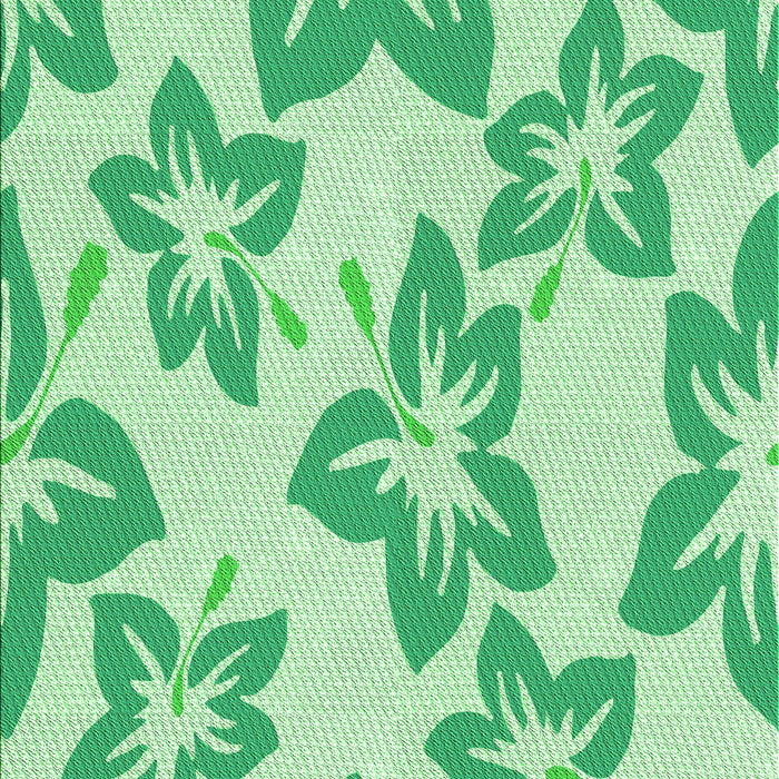 Machine Washable Transitional Green Rug, wshpat1727grn