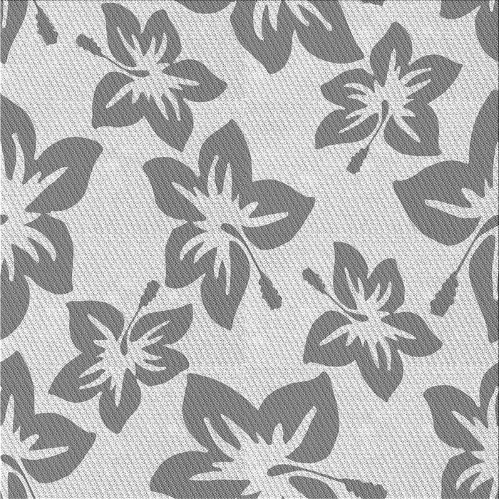 Round Patterned Gray Rug, pat1727gry