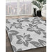 Patterned Gray Rug in Family Room, pat1727gry