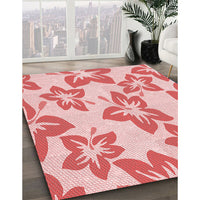 Patterned Pink Rug, pat1727rd