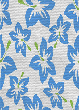 Patterned Pale Blue Novelty Rug, pat1727