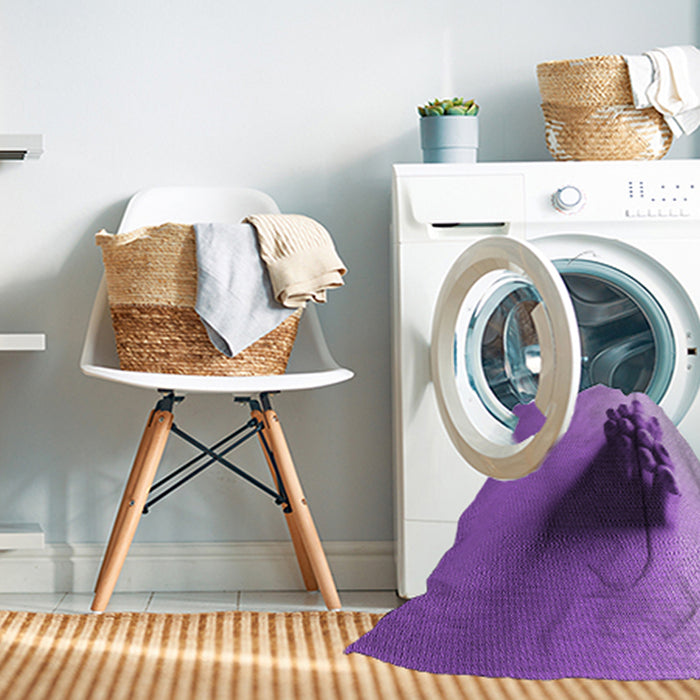 Machine Washable Transitional Violet Purple Rug in a Washing Machine, wshpat1728pur