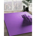 Patterned Violet Purple Rug in Family Room, pat1728pur