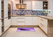 Patterned Violet Purple Rug in a Kitchen, pat1728pur