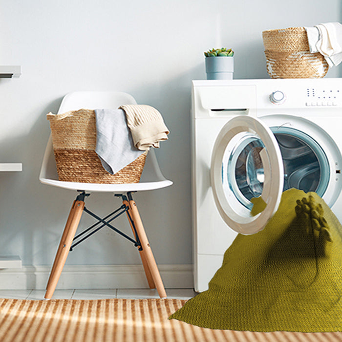 Machine Washable Transitional Dark Bronze Brown Rug in a Washing Machine, wshpat1728yw