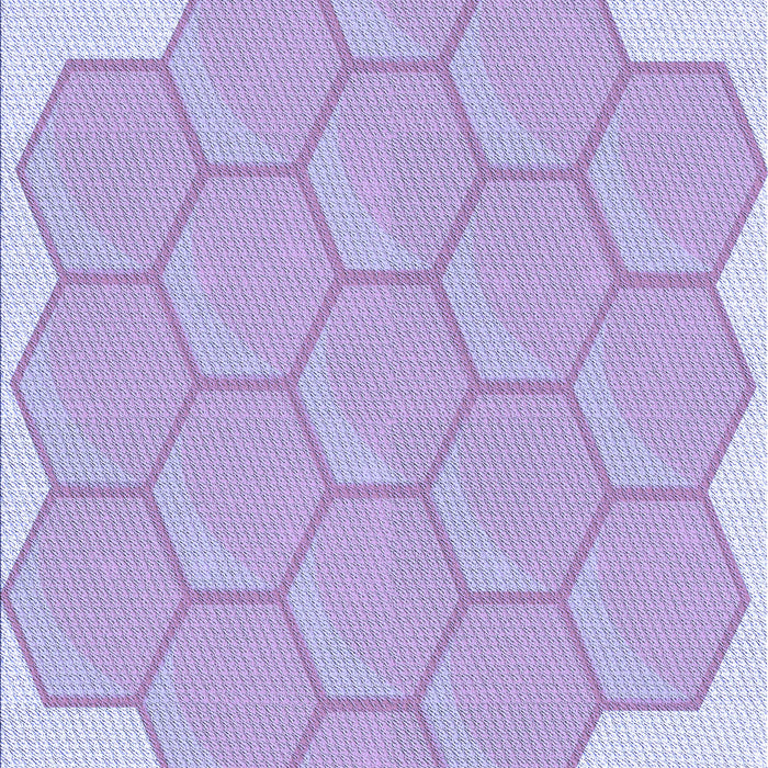 Patterned Purple Mimosa Purple Rug, pat1729blu