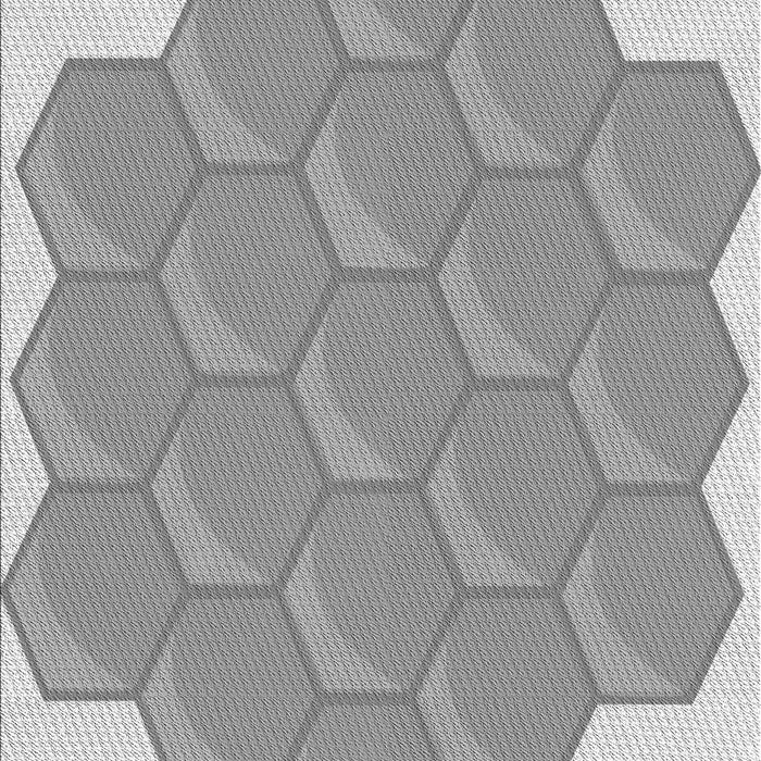 Machine Washable Transitional Gray Rug, wshpat1729gry