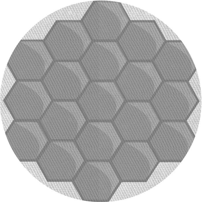 Square Patterned Gray Rug, pat1729gry