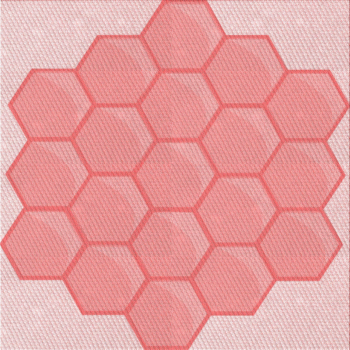 Round Machine Washable Transitional Pink Rug, wshpat1729rd