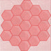 Round Patterned Pink Rug, pat1729rd