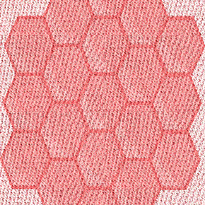 Machine Washable Transitional Pink Rug, wshpat1729rd