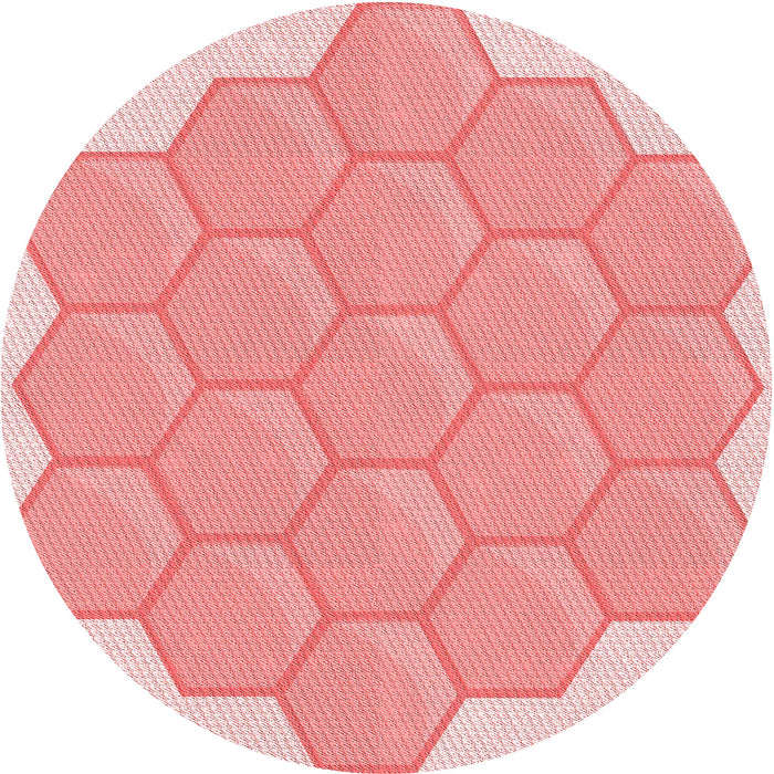 Square Patterned Pink Rug, pat1729rd