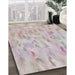 Machine Washable Transitional Rosy Pink Rug in a Family Room, wshpat172