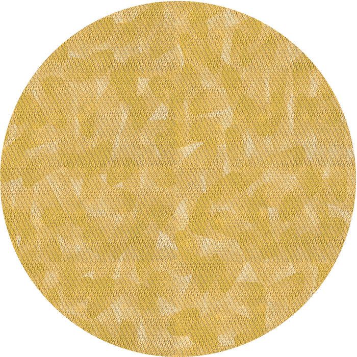 Square Patterned Bright Gold Yellow Rug, pat173org