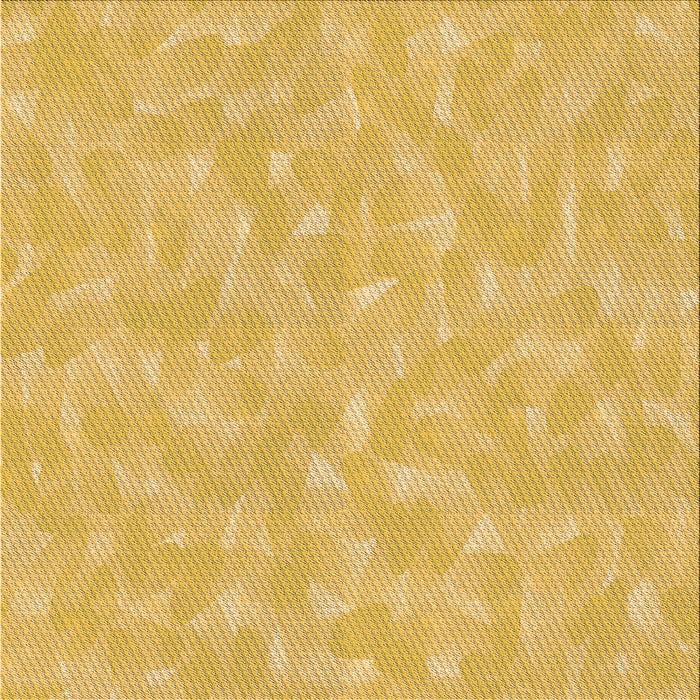 Round Machine Washable Transitional Bright Gold Yellow Rug, wshpat173org