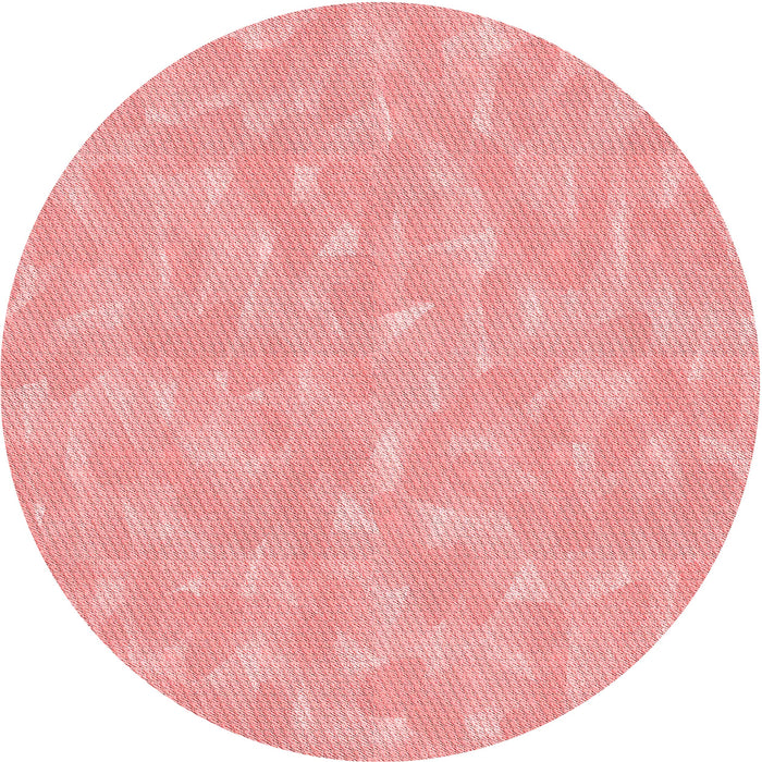 Square Patterned Pastel Pink Rug, pat173rd