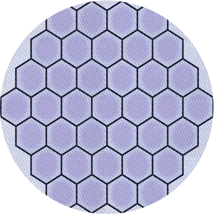 Square Patterned Periwinkle Purple Rug, pat1730blu